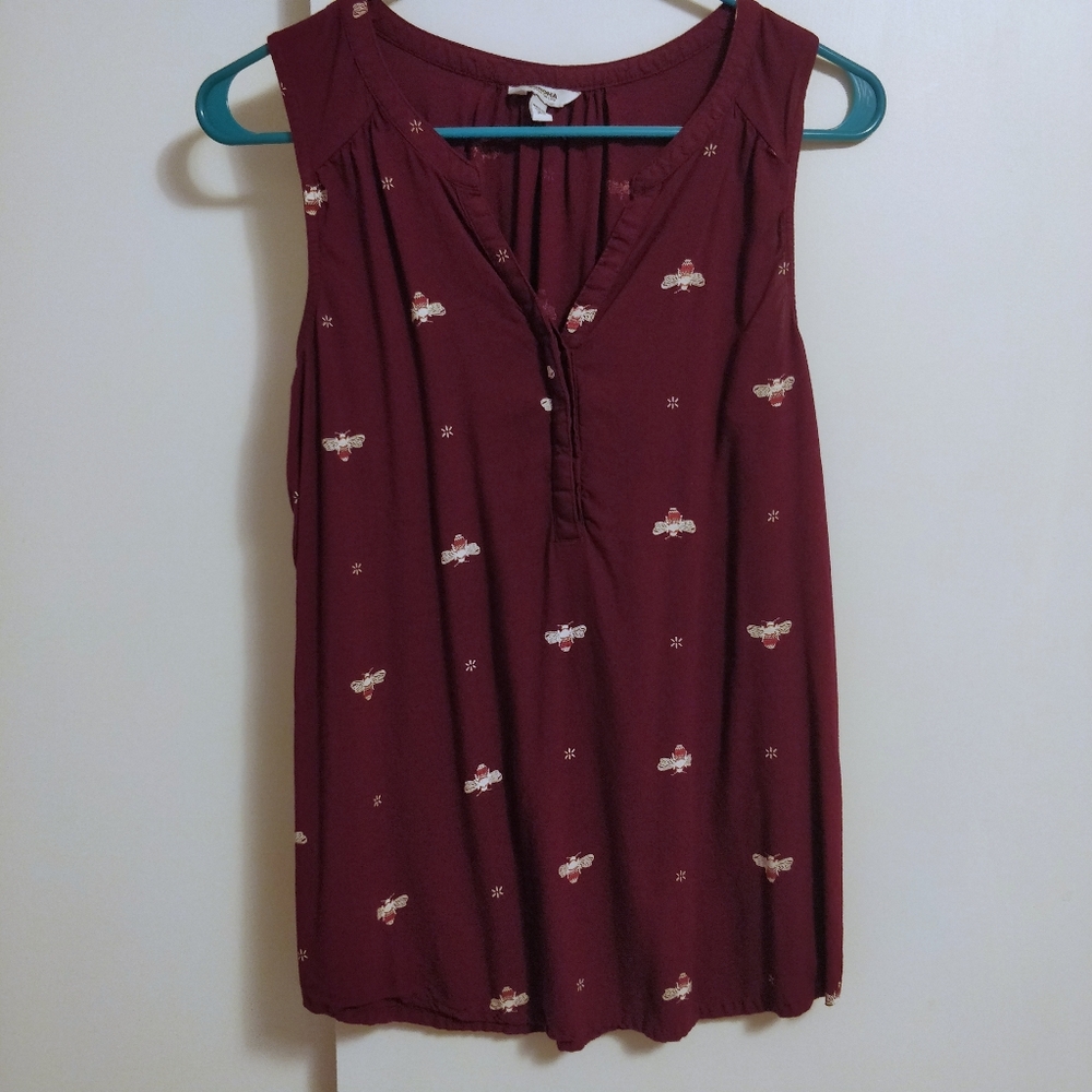 Purple bee blouse